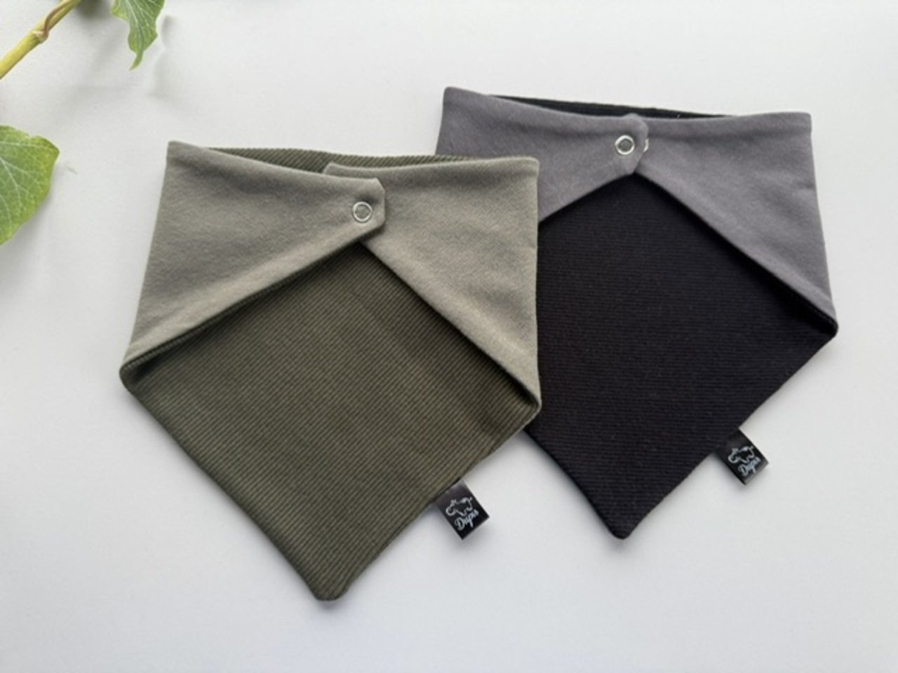 Kaklaskarių rinkinys ,, Chaki/juoda”