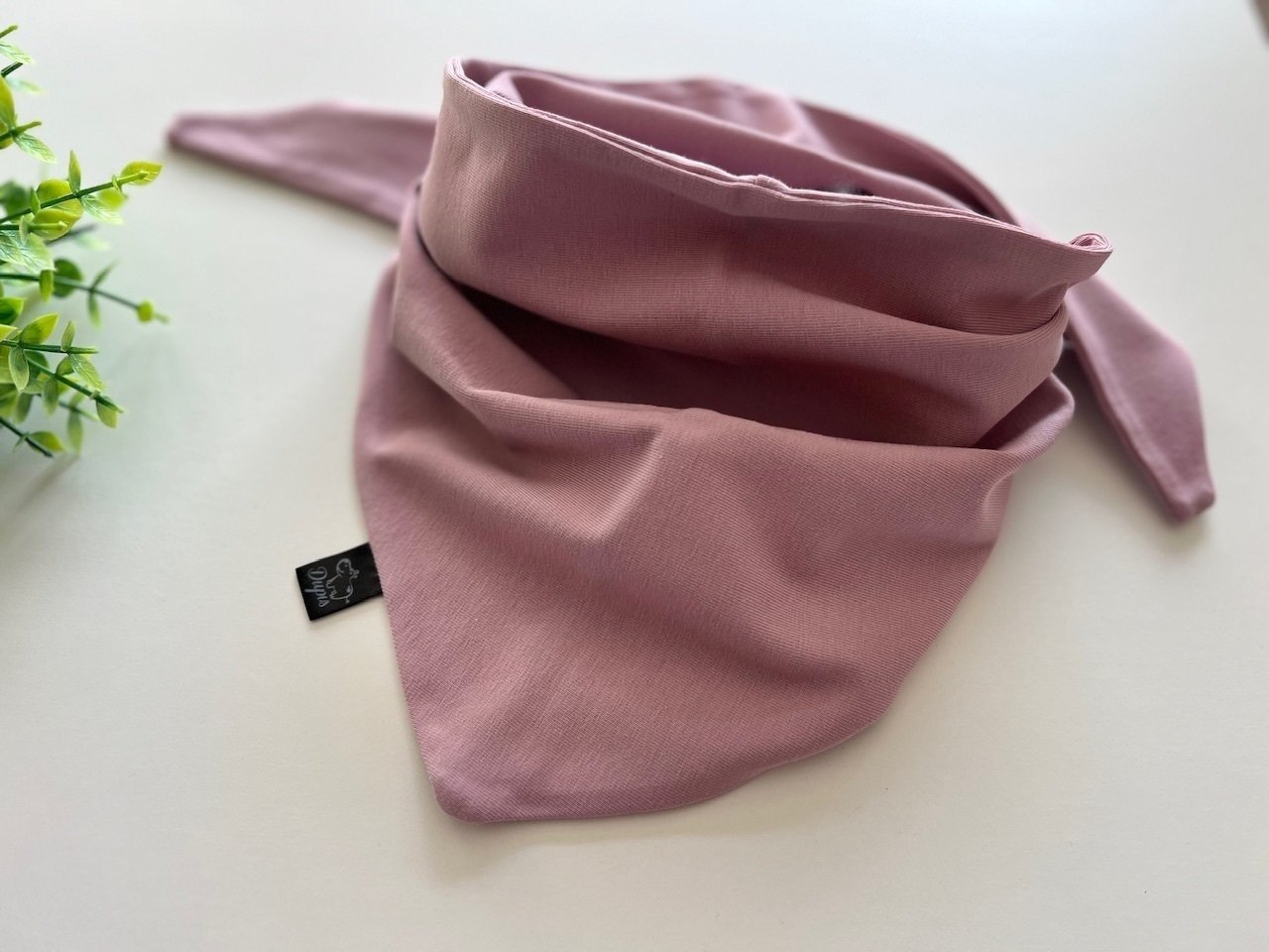 Plona kepurė su raišteliais ,,Dusty rose" 1