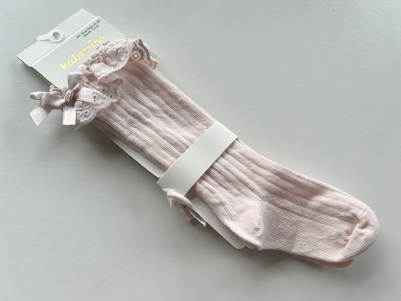 Kūdikių kojinės rožinės spalvos