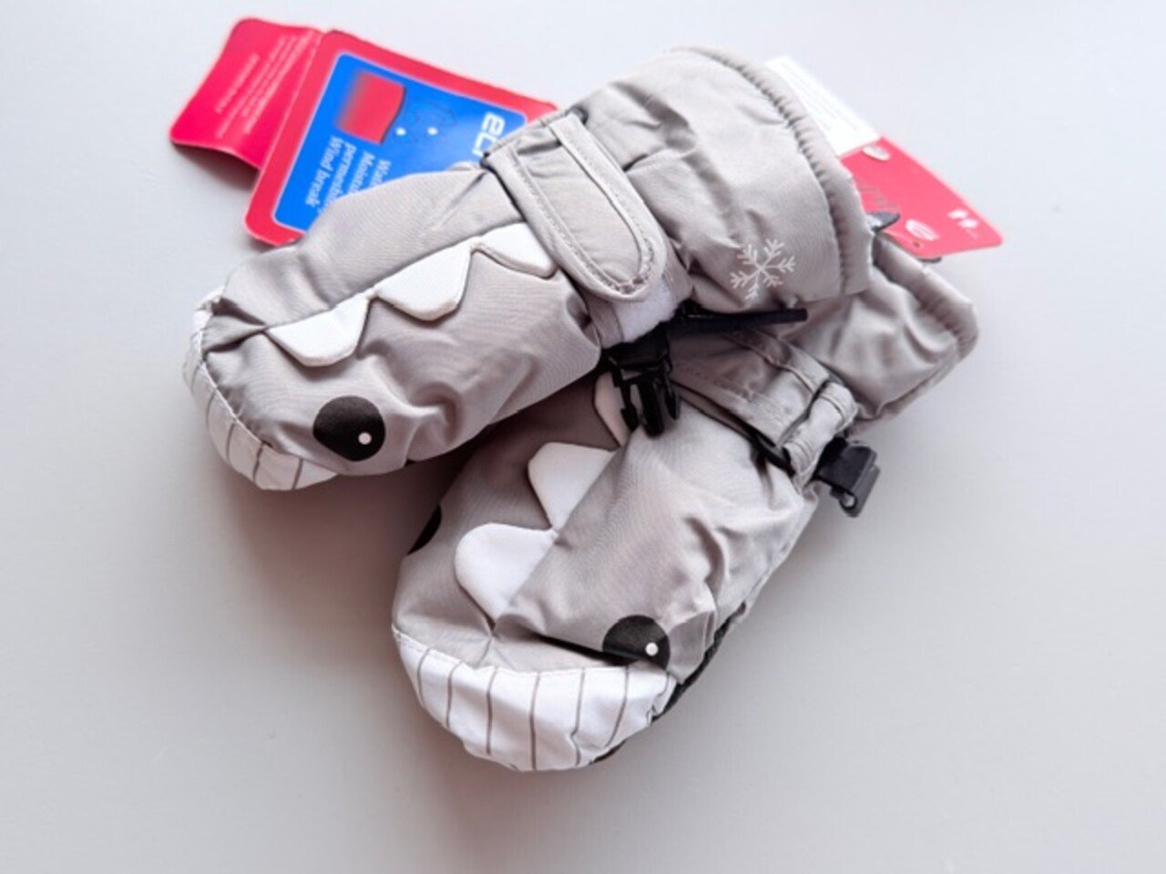 Žieminės pirštinės pilkos ,,Ryklys"