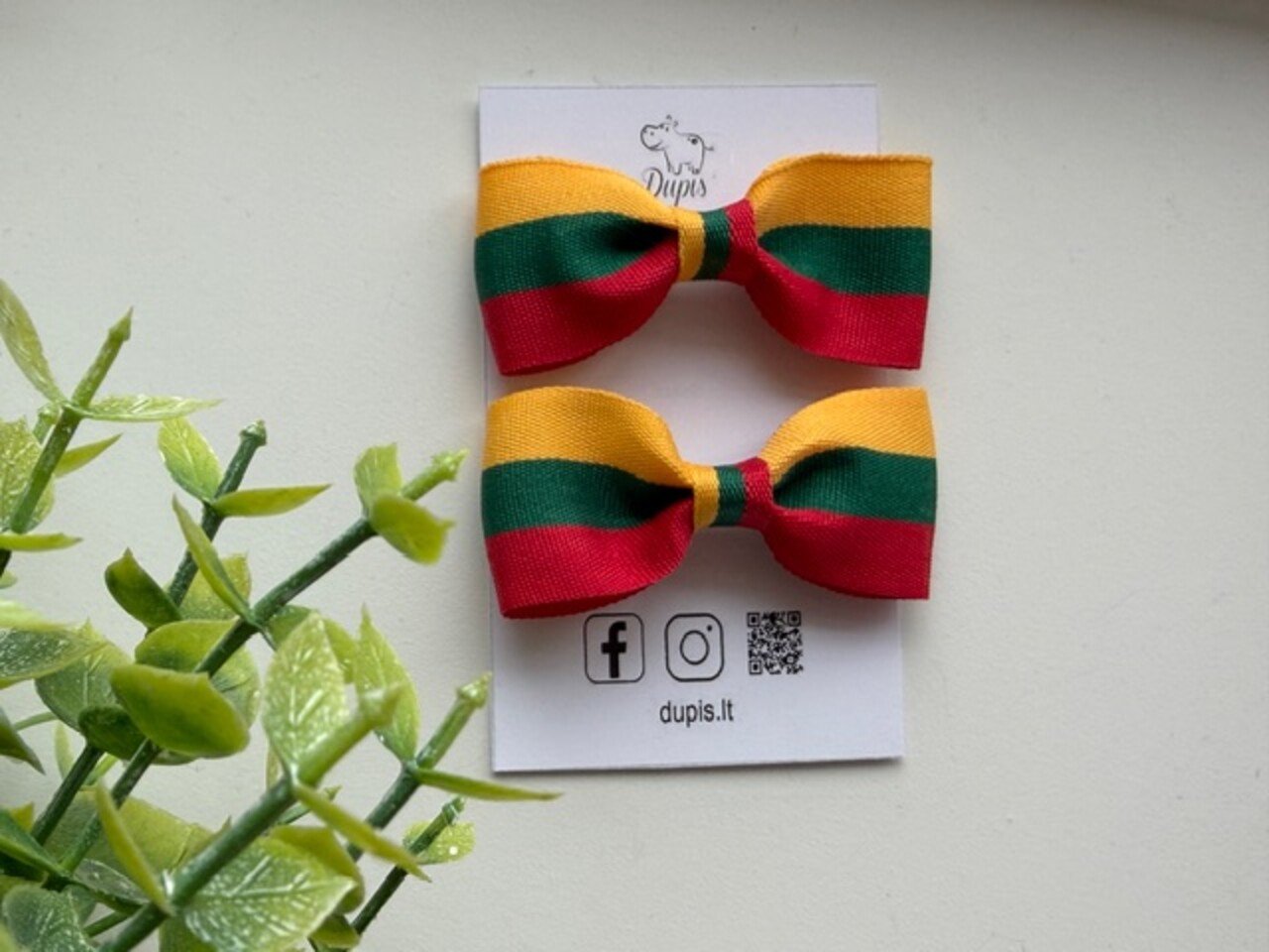 Plaukų segtukai ,, Trispalvė”