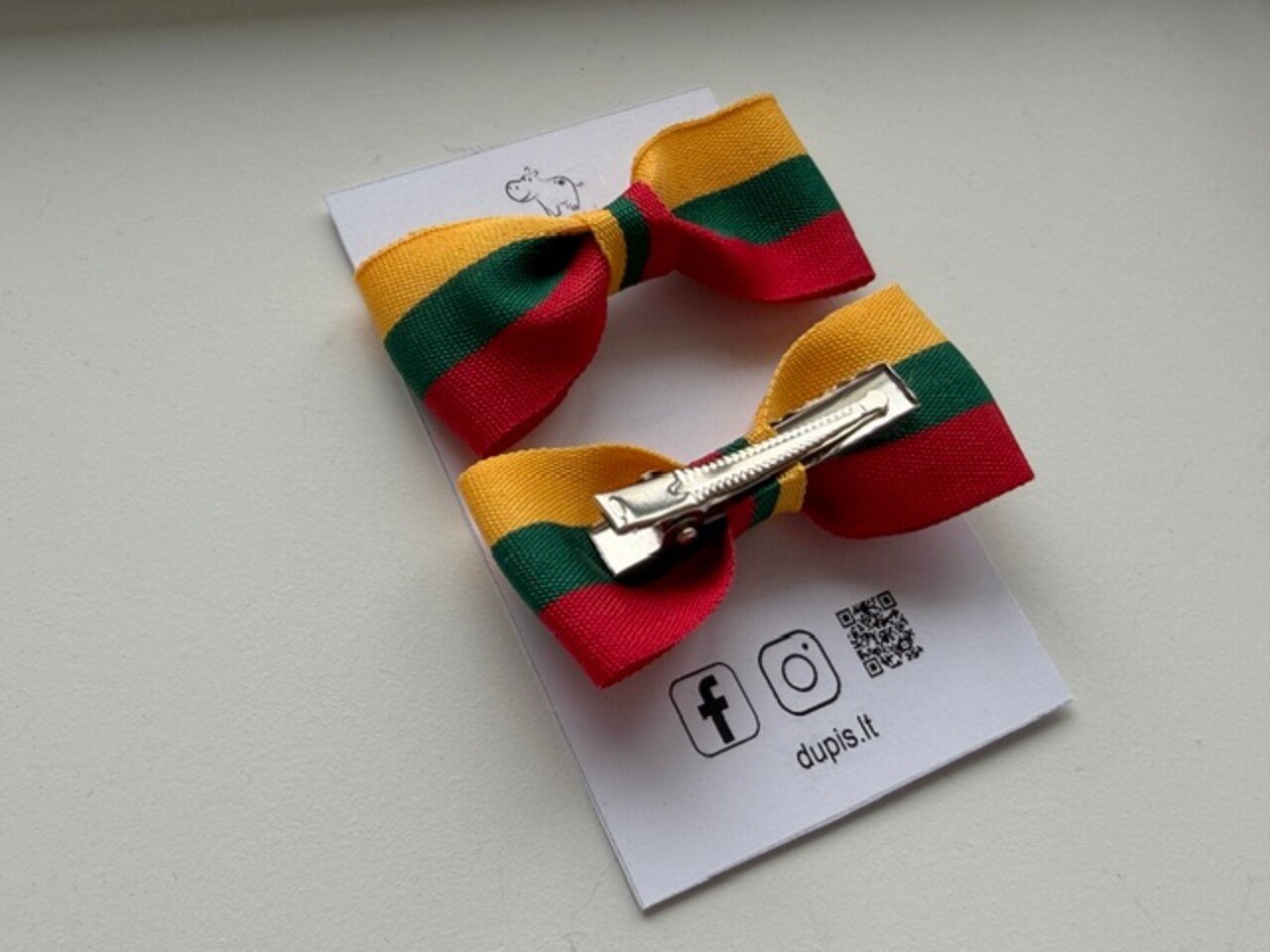 Plaukų segtukai ,, Trispalvė” 1