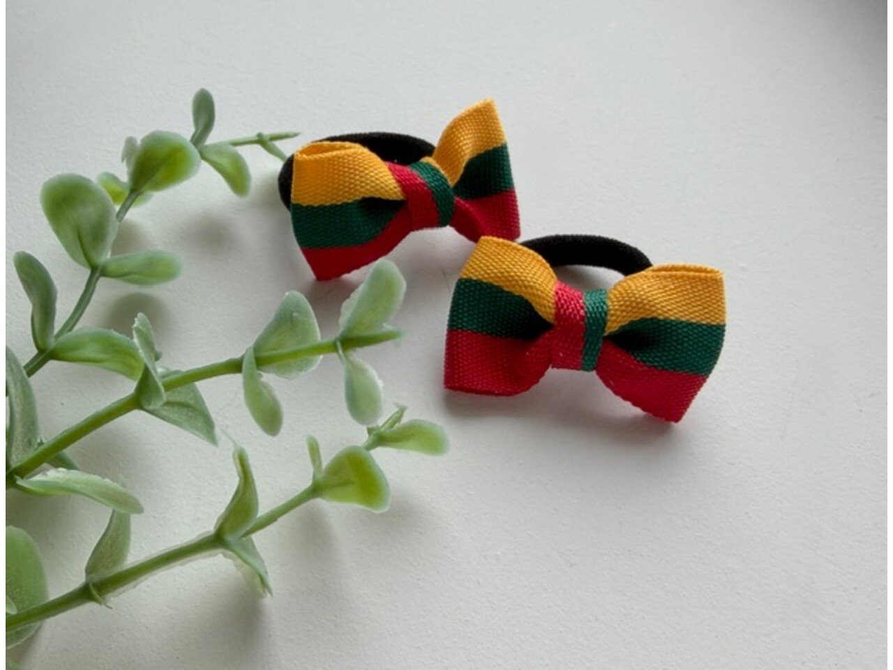 Mini plaukų gumelės ,,Trispalvė"