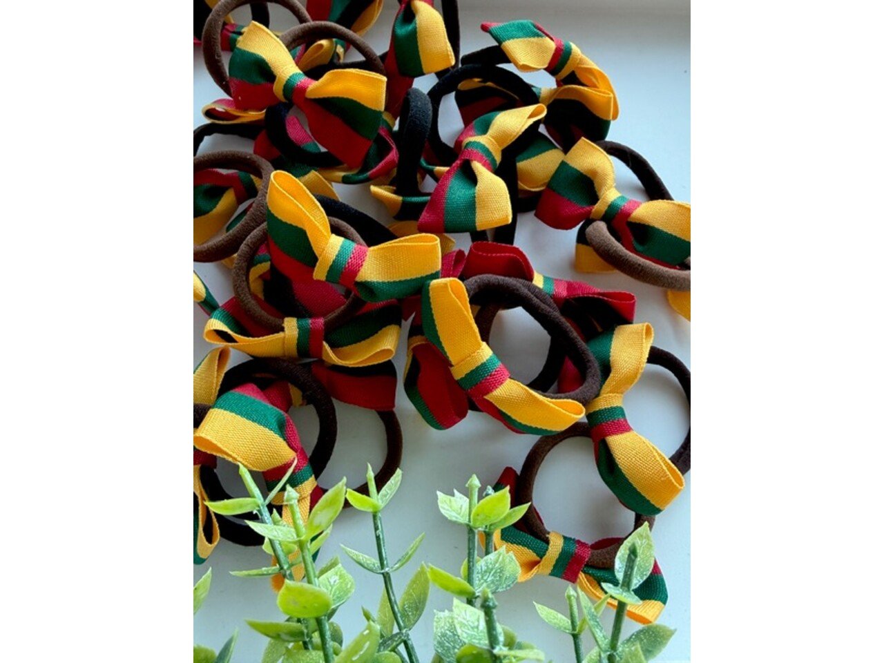 Plaukų gumelės ,,Trispalvė" 5