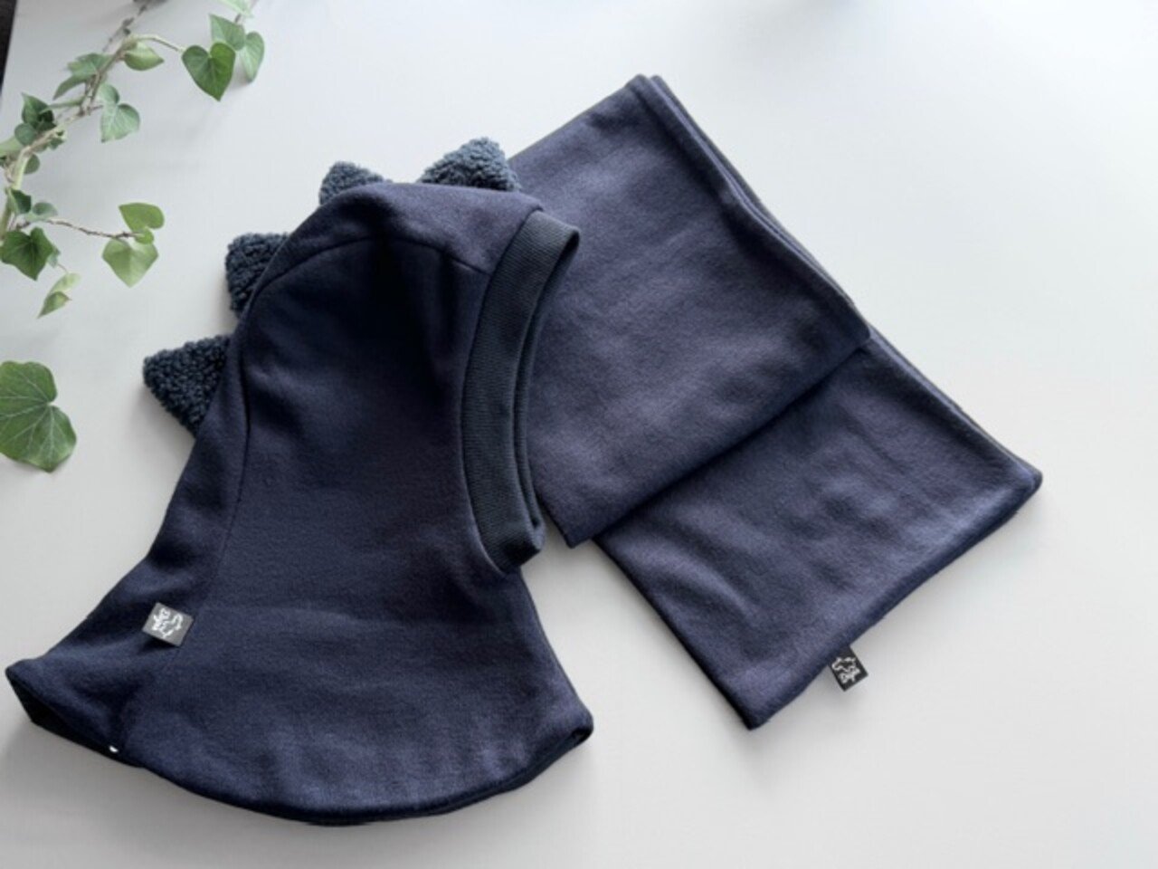 Megztas žiemos šalmukas drakoniukas ,,Mėlyna”