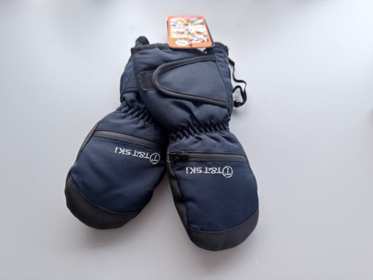 Neperšlampamos pirštinės pastelinės ,,Tamsiai mėlyna"