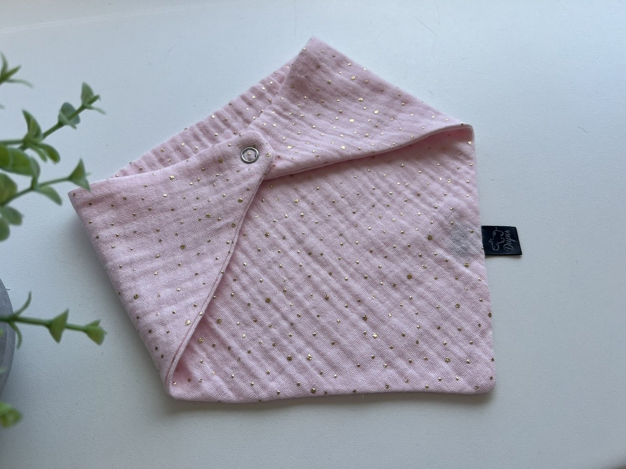 Muslino kepurė vasarai ,,Baby pink"