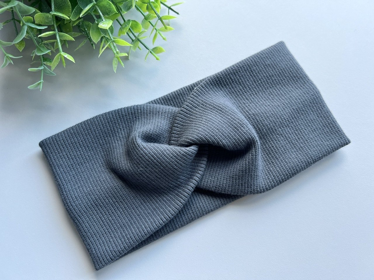  RIB Galvajuostė turbanas ,,Dark grey”