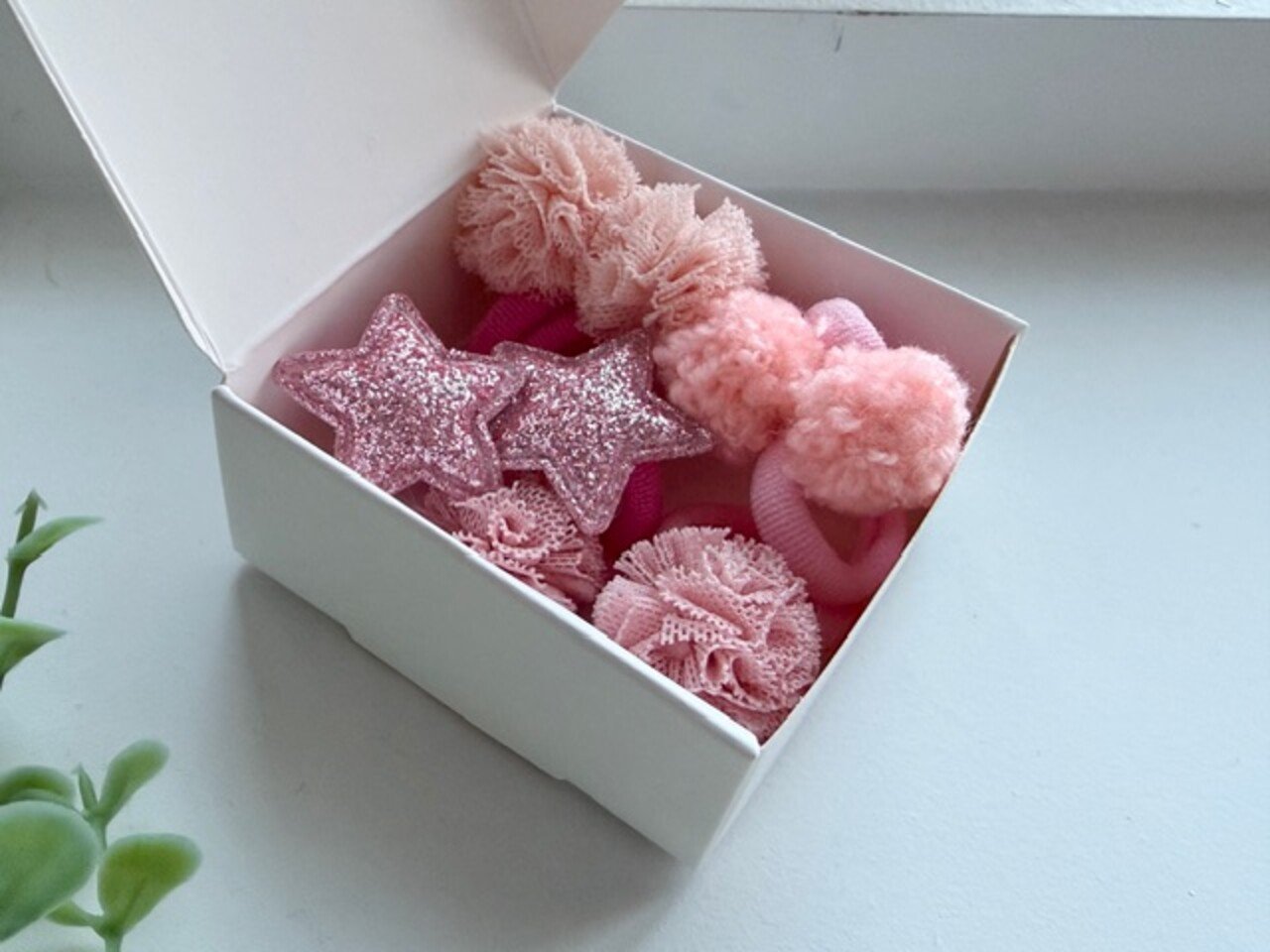 Mini gumelių rinkinys ,, Rausvi atspalviai” 1